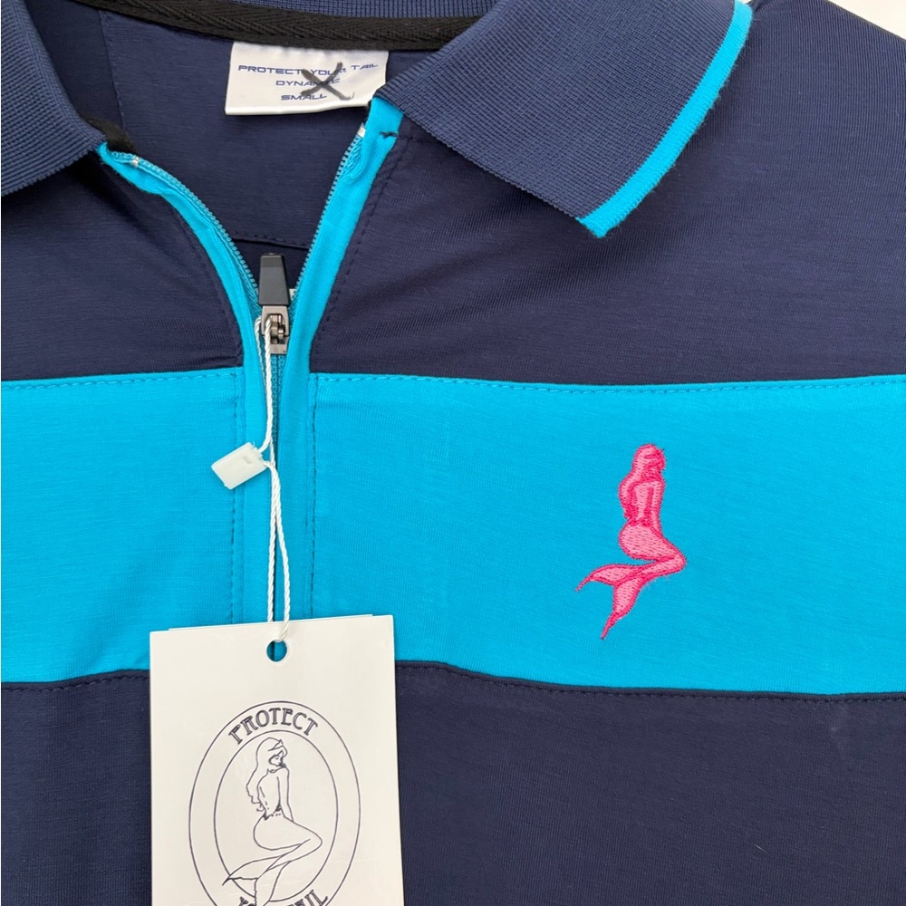 NWT PROTECT YOUR TAIL BAMBOO/SPF 50 QUARTER ZIP. Shirt is very soft & stretchy.